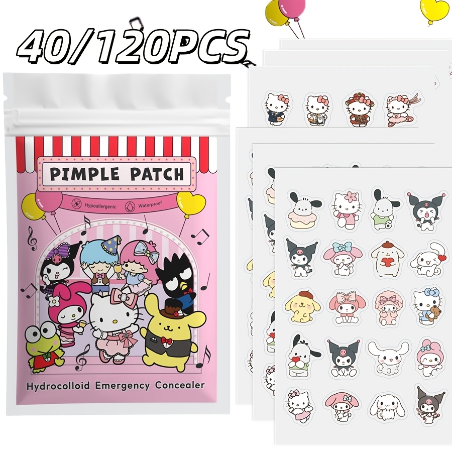 Skincare The Originote - 40/120 Stück Hello Kitty Akne-Pflaster, Hydrogel-Akne-Pflaster,