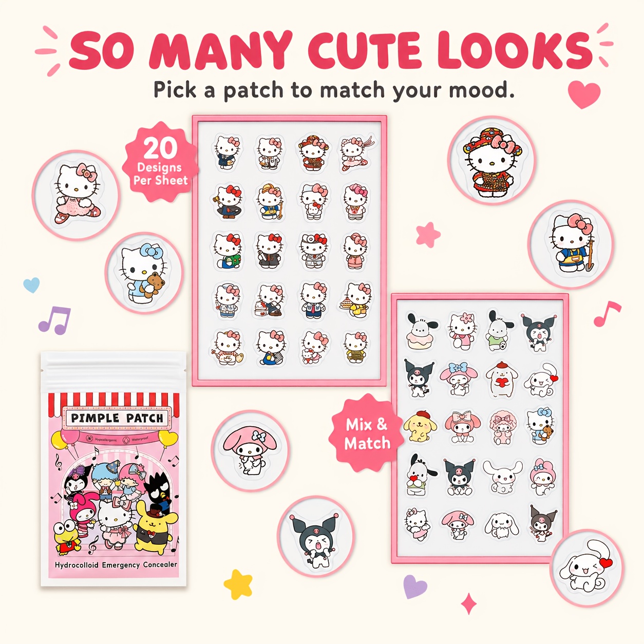 40/120 Stück Hello Kitty Akne- – Skincare The Originote Bewertung und Preis