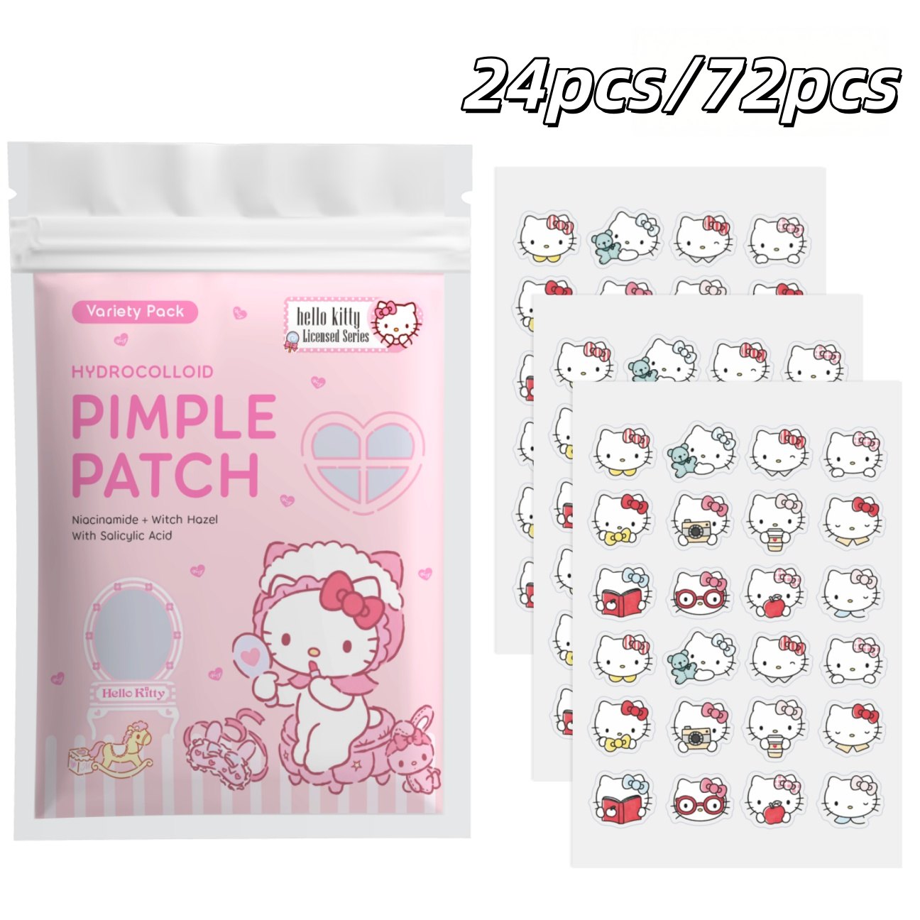 24/72 Stück Hello Kitty Hydrok – Skincare The Originote Bewertung und Preis