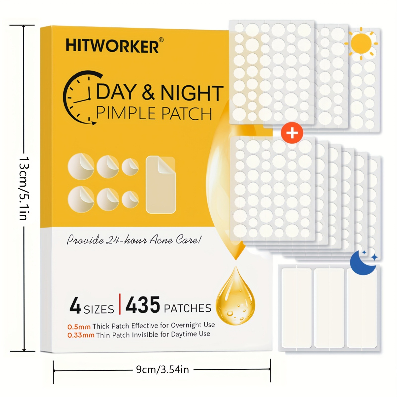435 Stück transparente Akne-Pa – Skincare The Originote Bewertung und Preis